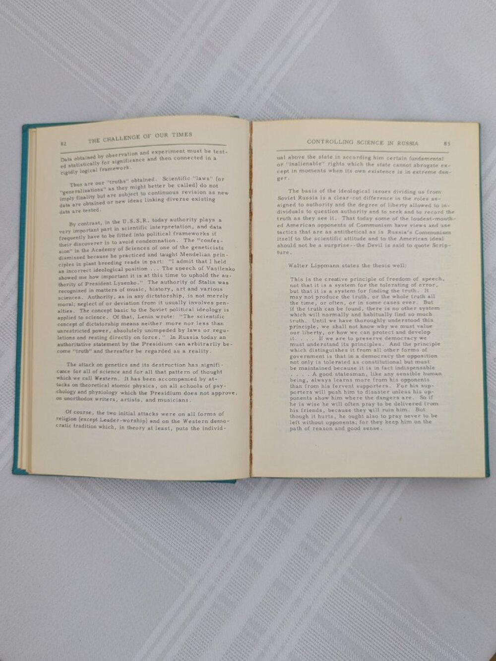 The Challenge of Our Times - Daniels & Smith HC 1954 - Picture 10 of 13